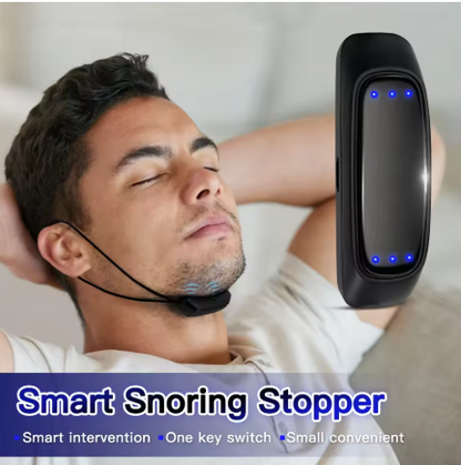 SnoreHush worn under the chin while sleeping
