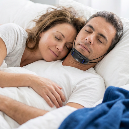 Anti-Snoring Chin Device with Gentle Pulses