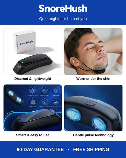 Anti-Snoring Chin Device with Gentle Pulses